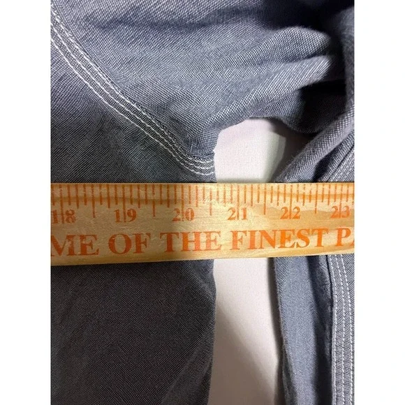 Element x Timber Button Up Shirt Mens M Chambray Workwear Skate - Picture 5 of 6